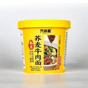 興秾嘉私房蕎麥牛肉面方便食品方便面115g