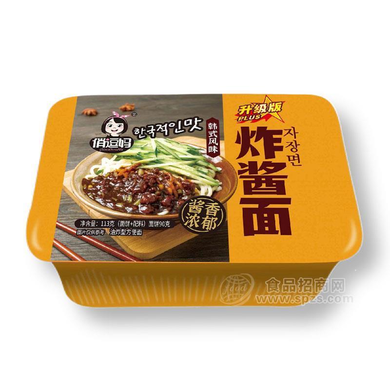 俏逗妈韩式风味炸酱面盒装方便食品招商113g