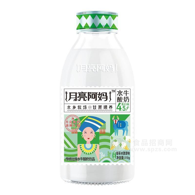 月亮阿媽水牛酸奶飲品香草冰激凌味瓶裝招商310g