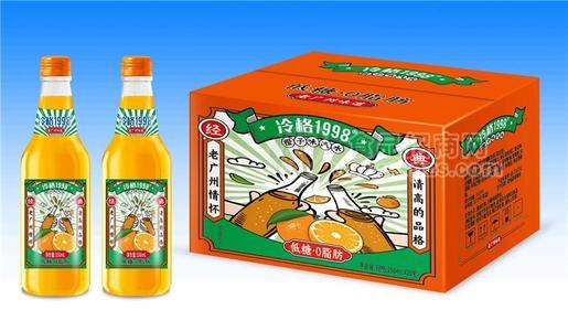 冷格玻璃瓶358ml×20瓶裝橙汁味果汁汽水