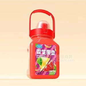 优乐冠霸气果壶西柚草莓复合果汁饮料1.5L