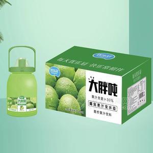 優(yōu)樂冠大胖噸青檸果汁飲料1.5LX6瓶