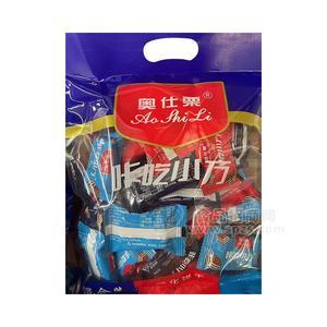 奧仕栗咔吃小方威化餅干休閑食品招商