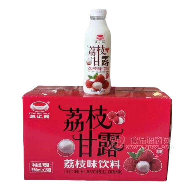 康匯園荔枝味飲料荔枝甘露550mlx15瓶