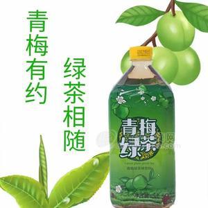 青梅綠茶味飲料1L