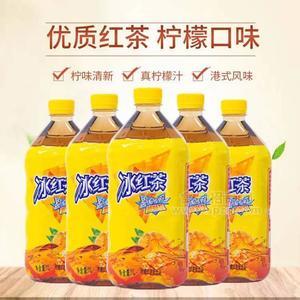 柠檬口味冰红茶茶饮料1L