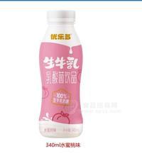 優(yōu)樂(lè)多生牛乳乳酸菌飲品340ml水蜜桃味