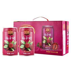金海燕梅子醋果汁饮料310mlX12罐