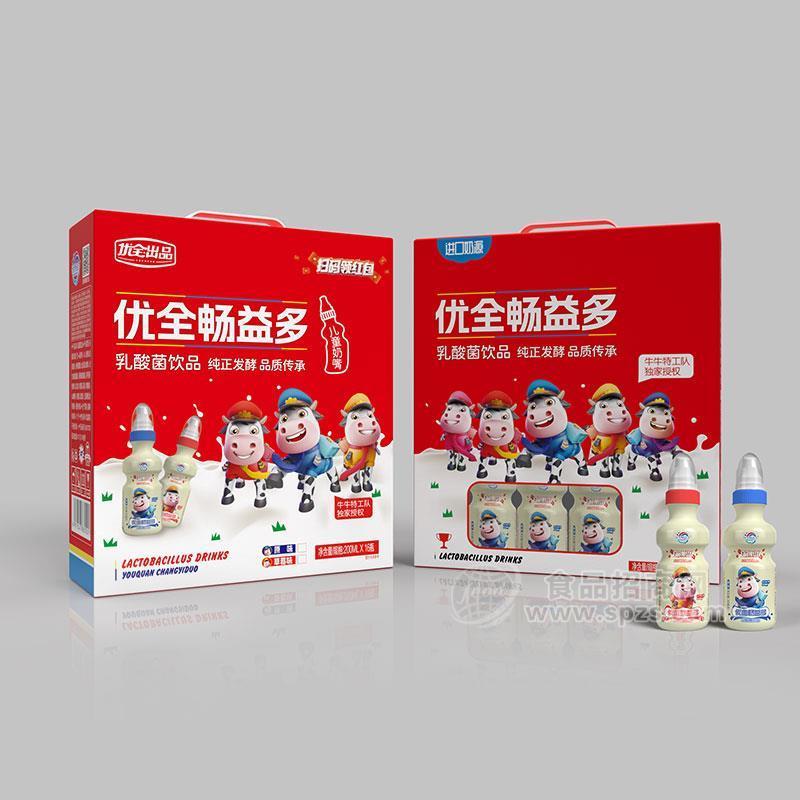 优全畅益多原味乳酸菌饮品200mlx16瓶