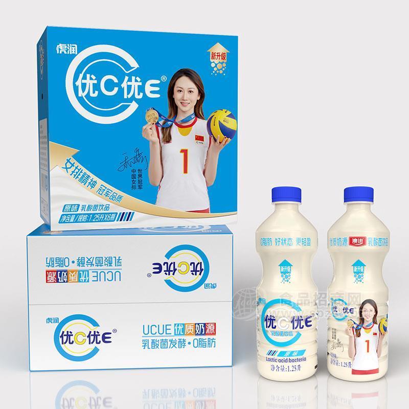 虎润优C优E发酵乳酸菌饮品招商1.25LX6瓶