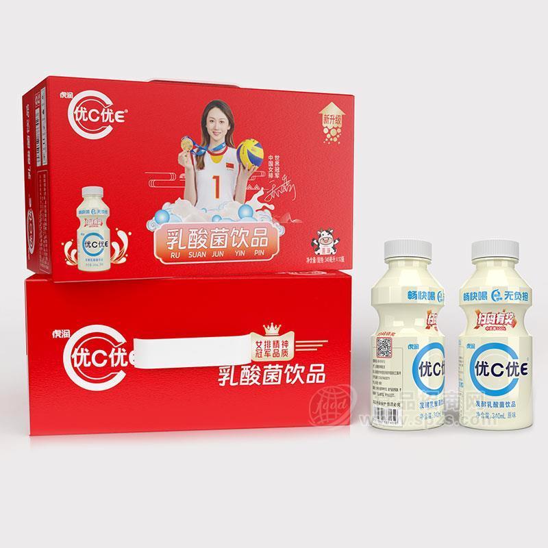 虎润优C优E发酵乳酸菌饮品实图招商340ml