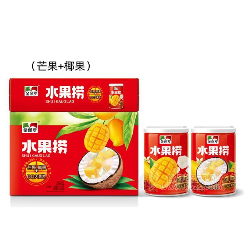 金保羅水果撈芒果+椰果休閑食品招商