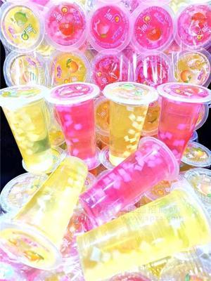 飘香果晶晶果黄桃果肉果冻饮品