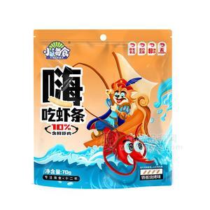 小海食鐵板燒烤味蝦條膨化食品70g