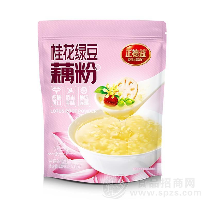 正德益桂花绿豆藕粉冲调谷物制品320g