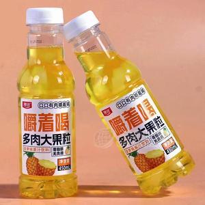 澳进菠萝味果汁饮料多肉大果粒450ml