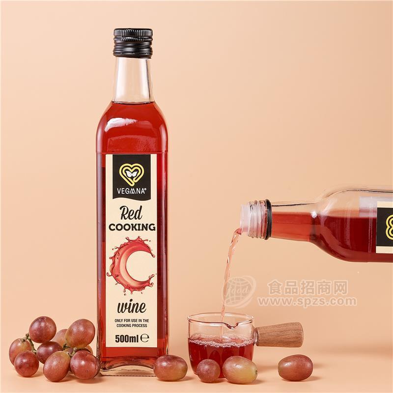 西班牙原瓶原装进口Vegaana红葡萄调味料酒 500ml