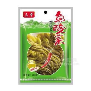 三巾鱼酸菜调味品200g
