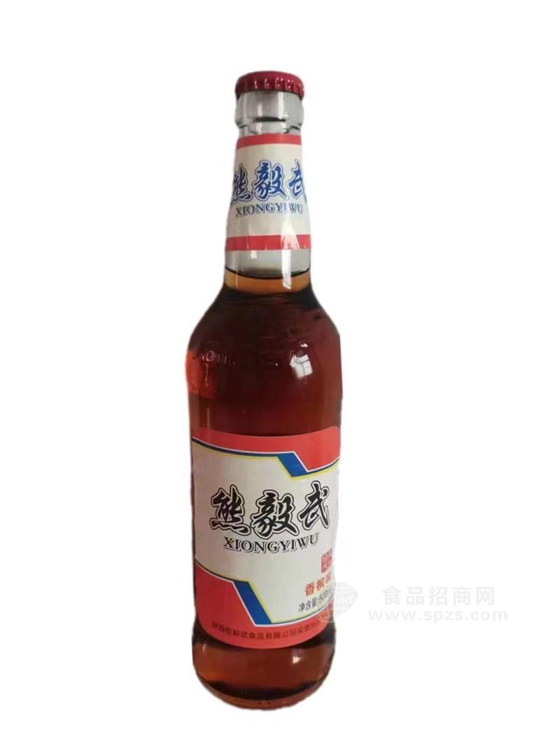 熊毅武果味汽水500ml香槟味玻璃瓶大汽水