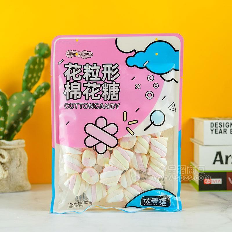 優(yōu)壹佳花粒形棉花糖90g