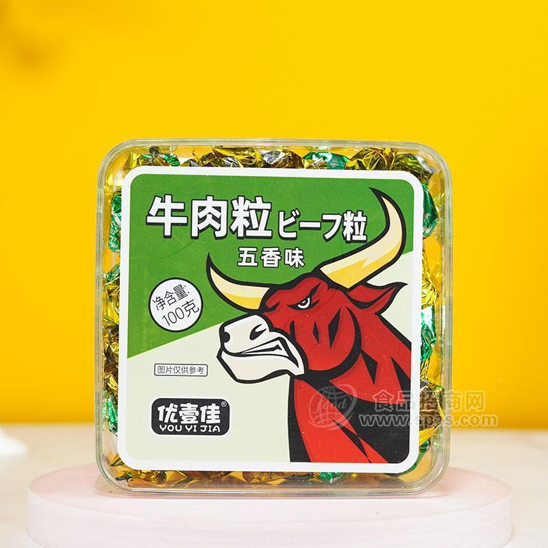 優(yōu)壹佳牛肉粒五香味100g