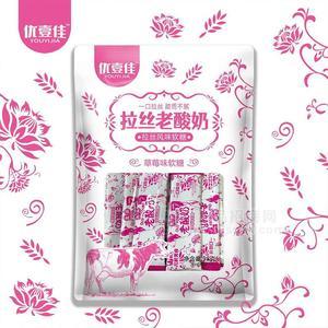 优壹佳拉丝老酸奶风味软糖草莓味98g