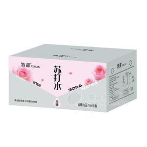 特润玫瑰味苏打水饮料370mlx24瓶招商