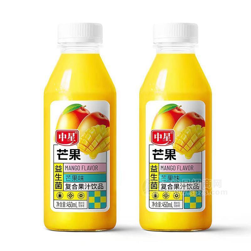 中星芒果味益生菌复合果汁饮品450ml
