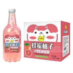 小輕果語蜂蜜柚子復(fù)合果汁飲料1.68LX6瓶