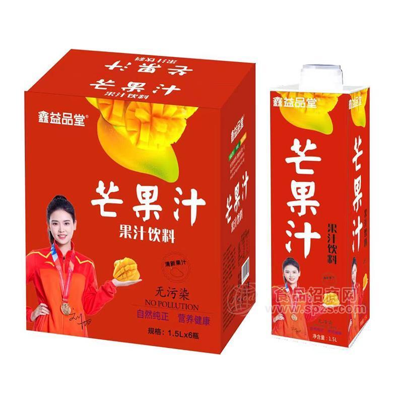 鑫益品堂芒果汁飲料1.5LX6瓶