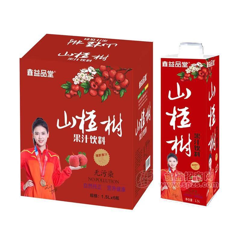 鑫益品堂山楂樹果汁飲料1.5LX6瓶