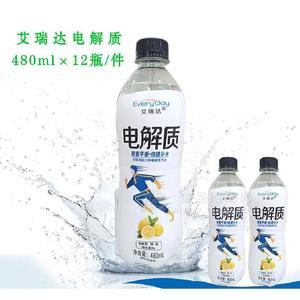 艾瑞達(dá)檸檬海鹽口味電解質(zhì)汽水480mlx12瓶招商