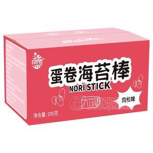 喜啰啰蛋卷海苔棒肉松味休闲食品200g