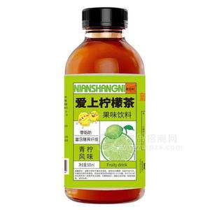 康樂妮愛上檸檬茶青檸風味果味飲料500ml