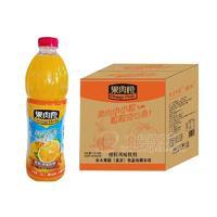果肉橙橙粒风味饮料1.5LX6瓶