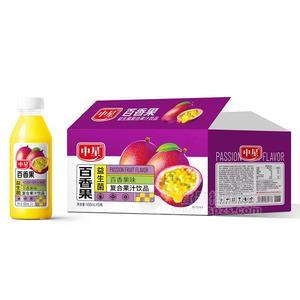 中星益生菌百香果味復合果汁飲品果汁飲料450mlx15瓶