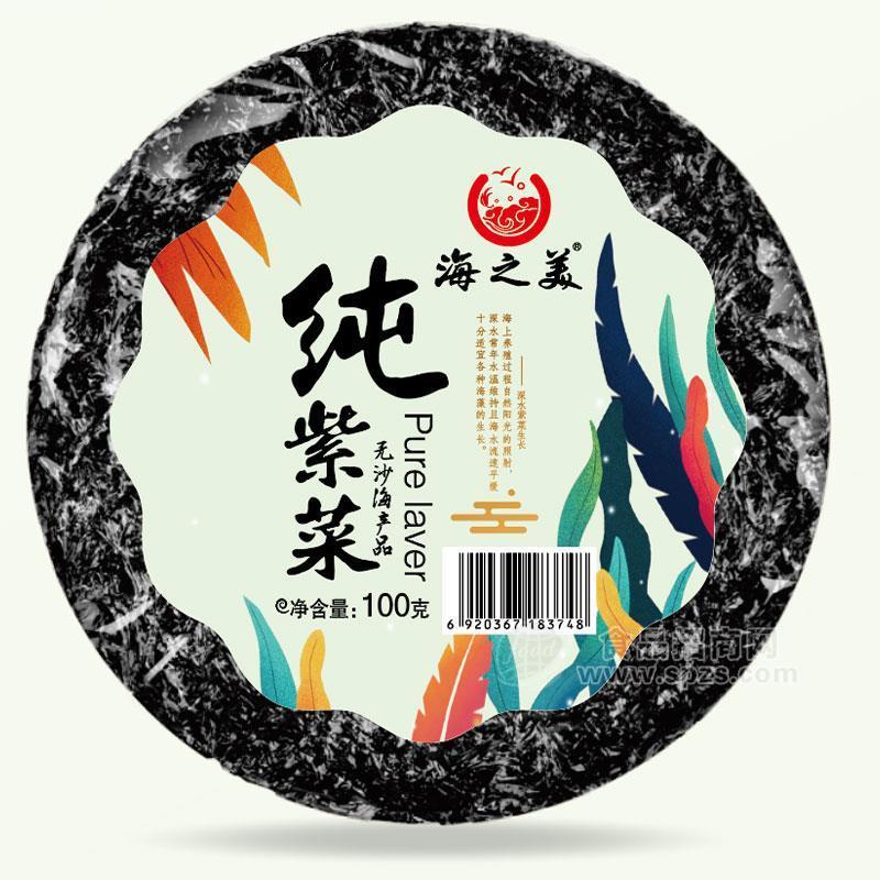 ·海之美纯紫菜无沙海制品100g 