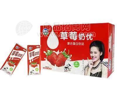 顺有草莓牛奶乳饮品
