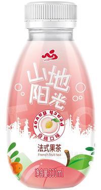 山地阳光白桃味法式果茶果汁茶330ml