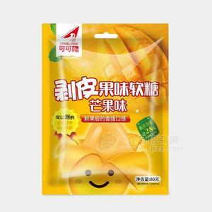 可可隆剥皮果味软糖芒果味80g