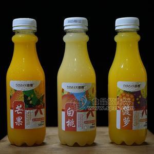 迪缦复合果汁饮料菠萝味白桃味芒果味500ml