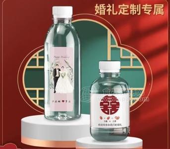 定制企业logo贴牌矿泉水