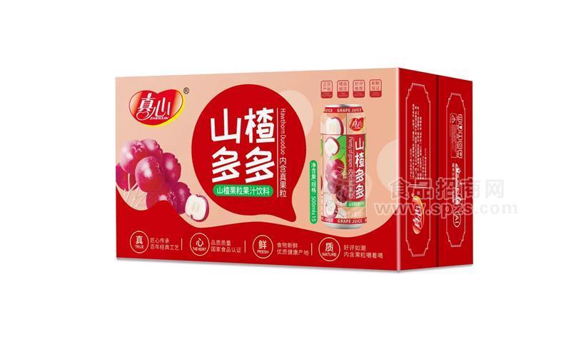 真心山楂多多山楂果粒果汁飲料500ml×15罐罐裝飲品