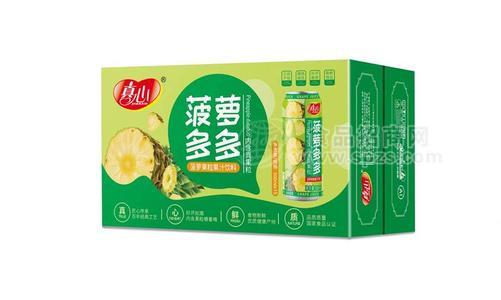 真心菠萝多多菠萝果粒果汁饮料500ml×15罐罐装饮品