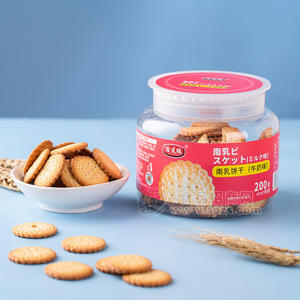 鑫友緣牛奶味南乳餅干烘焙食品200g