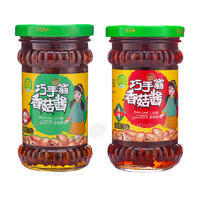 巧手翁原味香辣味香菇酱调味酱210g