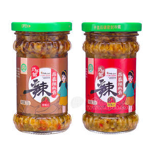 巧手翁香辣王特辣王蒜蓉辣椒酱调味酱210g