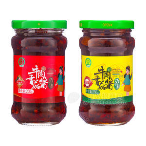 巧手翁香辣味原味牛肉香菇酱调味酱260g