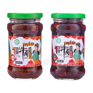 巧手翁五香味鲜辣味劲爆牛肉酱调味酱260g