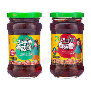 巧手翁原味香辣味香菇酱调味酱260g